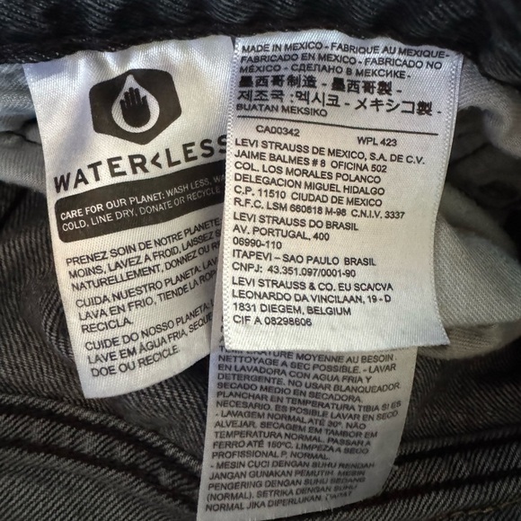 Levi’s 541 Men Jeans Black Wash Size 31X34 EUC - Picture 4 of 6